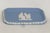 Late 20th Century Wedgwood Jasperware Blue Tray Rectangular Trinket Pin Dish Plate British 4683b For Sale - Image 5 of 14