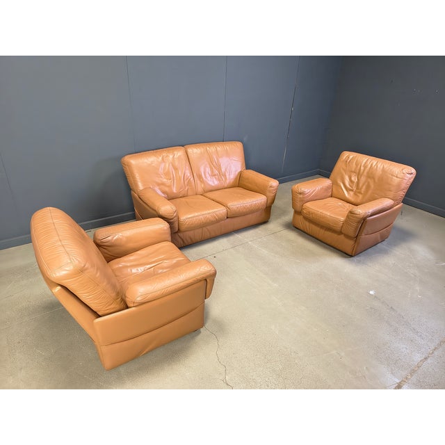 Vintage Sofa Set from Durlet, 1980s, Set of 3 For Sale - Image 6 of 7