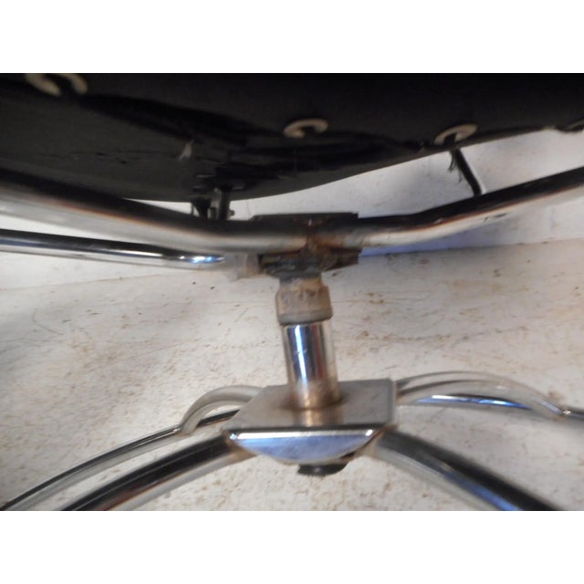 Contemporary Modern Reclining Swivel Lounge Chair and Ottoman For Sale - Image 4 of 12