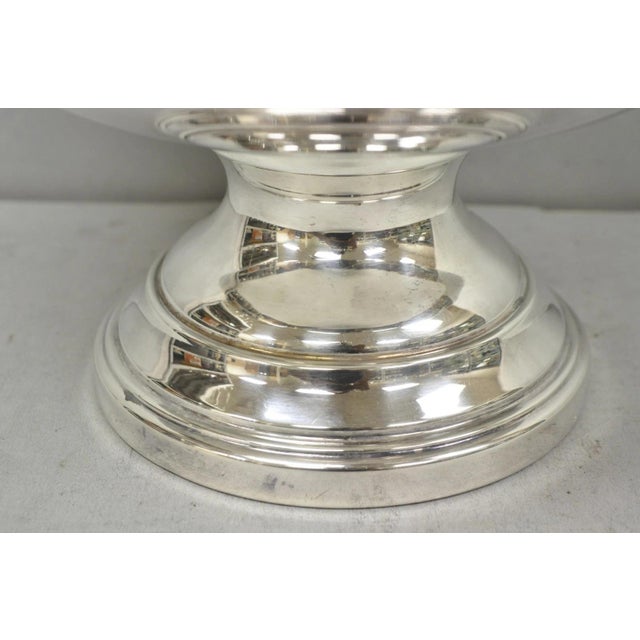 Vintage Fb Rogers 5614 Victorian Silver Plated Punchbowl W/ Round Tray, 2 Pc Set For Sale In Philadelphia - Image 6 of 17