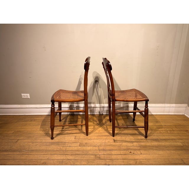 Victorian Pair of Antique Rosewood Chairs For Sale - Image 3 of 6