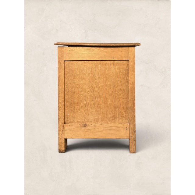 Wood Vintage English Carved Oak Blanket Chest, Circa 1970 For Sale - Image 7 of 8