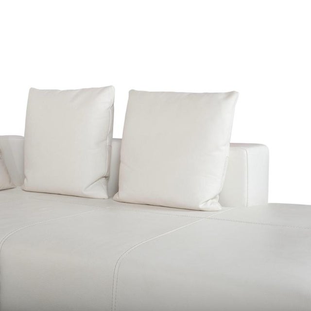 Animal Skin Granada Corner Sofa in Cream Leather from La Nuova Casa For Sale - Image 7 of 15