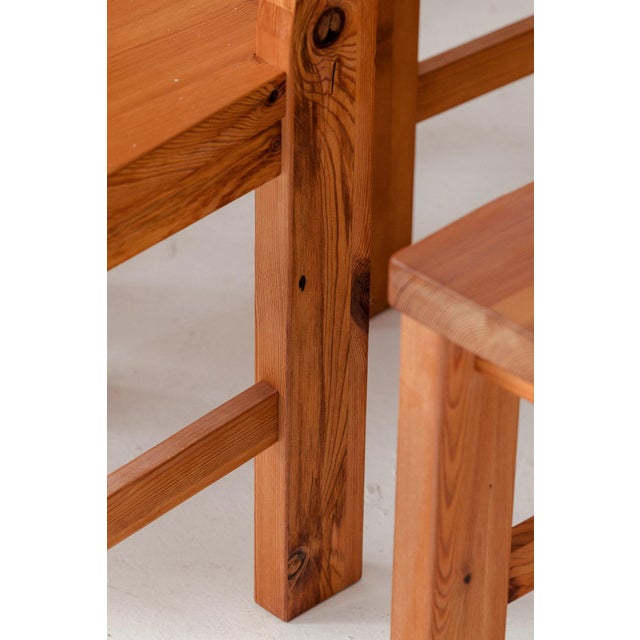 Vintage Swedish Dining Chairs in Pine, 1970s, Set of 6 For Sale - Image 11 of 14