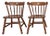 Vintage Tell City Andover Maple Spindle Back Chairs- Set of 2 For Sale