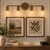 Metal Contemporary Handcrafted Brass 4-Light Vanity Sconce, Antique Brass Bathroom Mirror & Wall Picture Light For Sale - Image 7 of 12