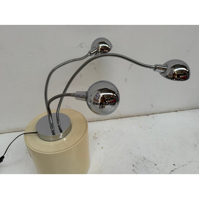 Hydra Table Lamp attributed to Pierre Folie for Jacques Charpentier, France, 1970s For Sale - Image 3 of 6