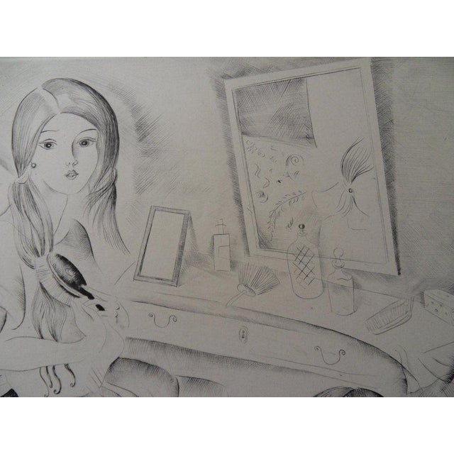 Modern Mily Possoz, Jeune fille devant la coiffeuse, Etching For Sale - Image 3 of 7