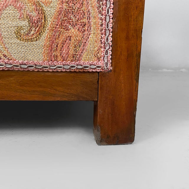 Art Deco Italian Armchairs in Wood and Fabric, 1930s, Set of 2 For Sale - Image 16 of 18