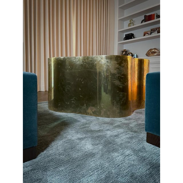 Metal Large Freeform Side Table, 1980s For Sale - Image 7 of 10