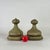 Stunning pair of 19th Century architectural salvaged wood finials. They are in the shape of an onion and painted a light...