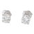 New 0.47ctw Diamond Stud Earrings 14k White Gold Round Solitaire Studs - 2 Pieces For Sale