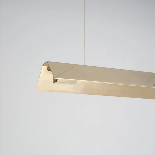 Not Yet Made - Made To Order Medium Misalliance Brass Suspended Light by Lexavala For Sale - Image 5 of 7
