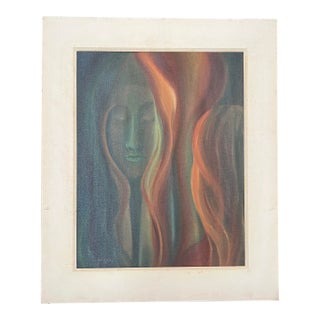 Original Elise Friederike Abstract Oil Painting “No. 53” (1977) For Sale