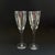 Transparent Vintage Handmade Etched Grapevine Champagne Glasses With Tulip Stems – Set of 2 For Sale - Image 8 of 12