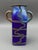 Mid 20th Century Mid 20th Century Anca Podaru Ama Romanian Copper Overlay Handled Art Glass Nouveau Vase For Sale - Image 5 of 10