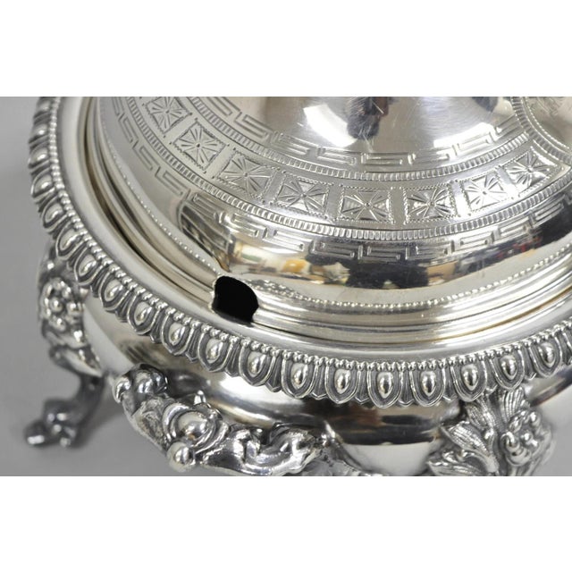 Silver Antique French Regency Baroque Floral Repousse Silver Plated Soup Tureen For Sale - Image 8 of 12