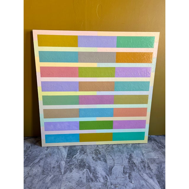 2010s 8 Stripes II, Original Painting by Richard Butz For Sale - Image 5 of 12