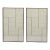 Modern Cityscape Smoked Paneled Wall Mirrors, Pair For Sale