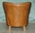 Handmade Cigar Brown Leather Club Chair For Sale - Image 12 of 16