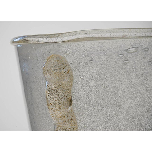 Giant Murano Glass Vase or Ice Bucket in the style of Barovier & Toso For Sale - Image 6 of 18