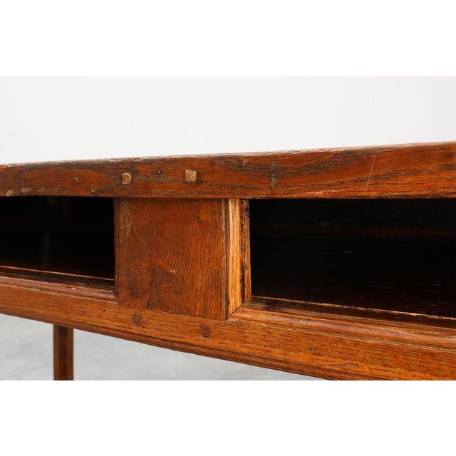 Antique Rustic Oak Dinner Table, France, 1800s For Sale - Image 11 of 18