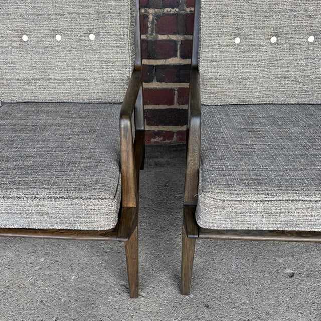 Mid-Century Modern Carlo De Carli Italian Lounge Chairs Restored For Sale In Cleveland - Image 6 of 12