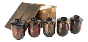 Japanese Lacquer Cup Set