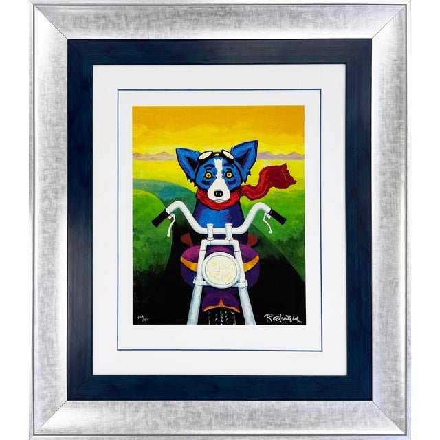 George Rodrigue, a Faster Breed (Custom Framed Hand Signed Silkscreen) For Sale