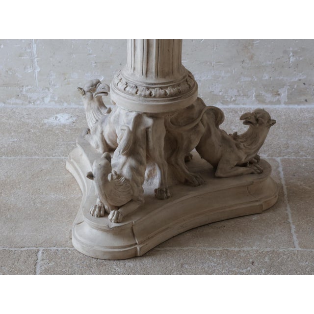 Antique Bisque Porcelain Table with Classical Relief, 1890s For Sale - Image 9 of 12