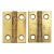 Pair of Vintage 0.687 X 0.937 In. Brass Cabinet Hinges For Sale