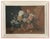 Raffaele Baldi, Vase of Flowers, 1890, Tempera Painting on Wood, Framed For Sale