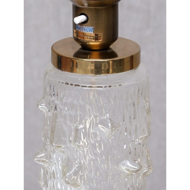 Table Lamp in Glass and Silk by Henrik Blomqvist for Stilarmatur Tranås, Sweden, 1960s For Sale - Image 10 of 11