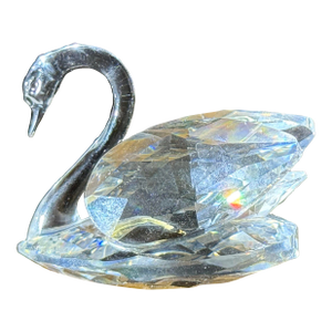 Swarovski Marked Swan Small-Faceted Bottom - Beauties of the Lake Vtg. 1982