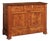 French Antique Burl Wood Console Cabinet For Sale