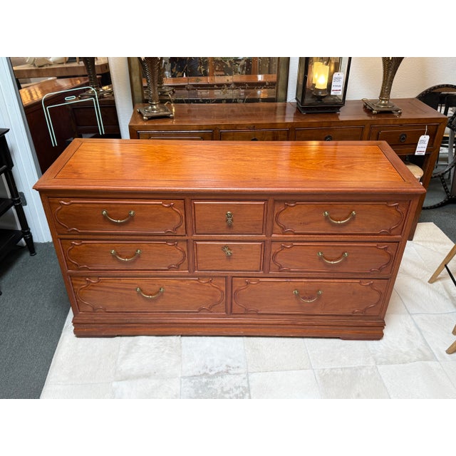 Wood Rosewood Mid 20th Century Dresser, Vintage For Sale - Image 7 of 12