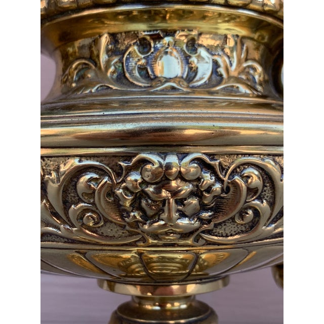 Metal 19th Century German Solid Brass Wild & Wessel Desk Lamp For Sale - Image 7 of 17