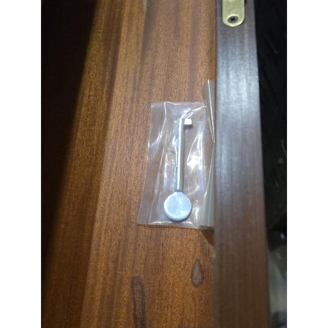 Brown Art Deco Style Flame Mahogany Chests of Drawers by Ralph Lauren - Pair For Sale - Image 8 of 8