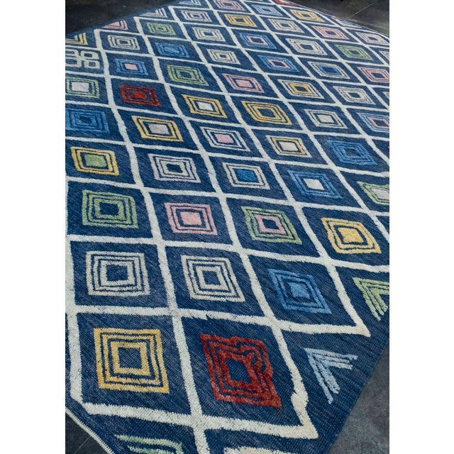 Turkish Turkish Kilim Oriental Handmade Flatweave 9'3" x 12' #18541 For Sale - Image 3 of 8