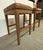 Animal Skin Brownstone Cognac Leather Counter Stools, Pair For Sale - Image 7 of 12