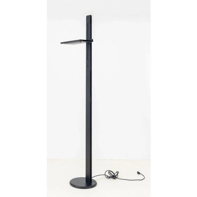 Postmodern Italian Postmodern Patinated Aluminum Floor Lamp For Sale - Image 3 of 7