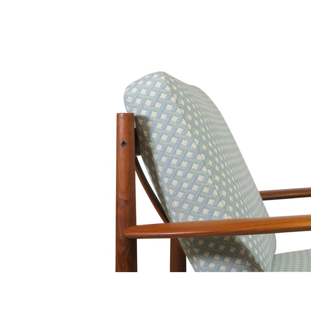 Sky Blue Mid 20th Century Grete Jalk Danish Teak Lounge Chair For Sale - Image 8 of 13