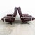 Mid-Century Modern 1960s Mid Century Danish Modern Lounge Chairs Burgundy Chrome Pair Set Attributed to Arne Norell For Sale - Image 3 of 12