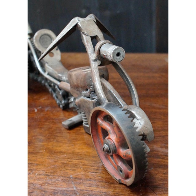 Metal Vintage Bespoke Steampunk Chopper, 1970 For Sale - Image 7 of 11