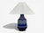 Italian Modern, Table Lamp, Cobalt Blue Ceramic, Italy, 1960s For Sale - Image 4 of 9