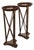 Late 20th Century Regency Style Pair Of Mahogany Pedestal Plant Stands For Sale