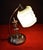 Art Deco Italian Figural Dancer Table Lamp with Art Glass Shade, 1930s For Sale - Image 6 of 18