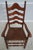 Age: Approx: 30 Years Old Details: Cherry Finish Ladder Back Design Complimenting Pair - Each Are Slightly Different...