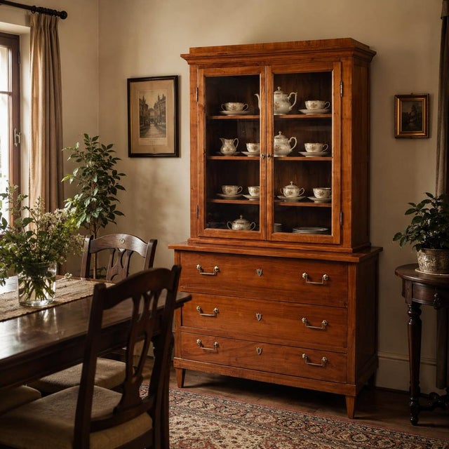 Antique German Chest of Drawers in Cherry, 1810 For Sale - Image 11 of 12