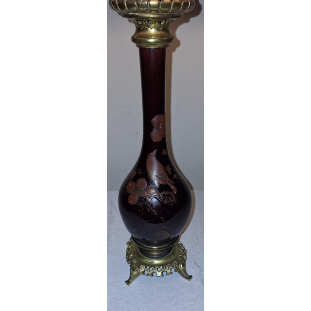 Brown Antique Table Lamp by Lamplove, 1890s For Sale - Image 8 of 12